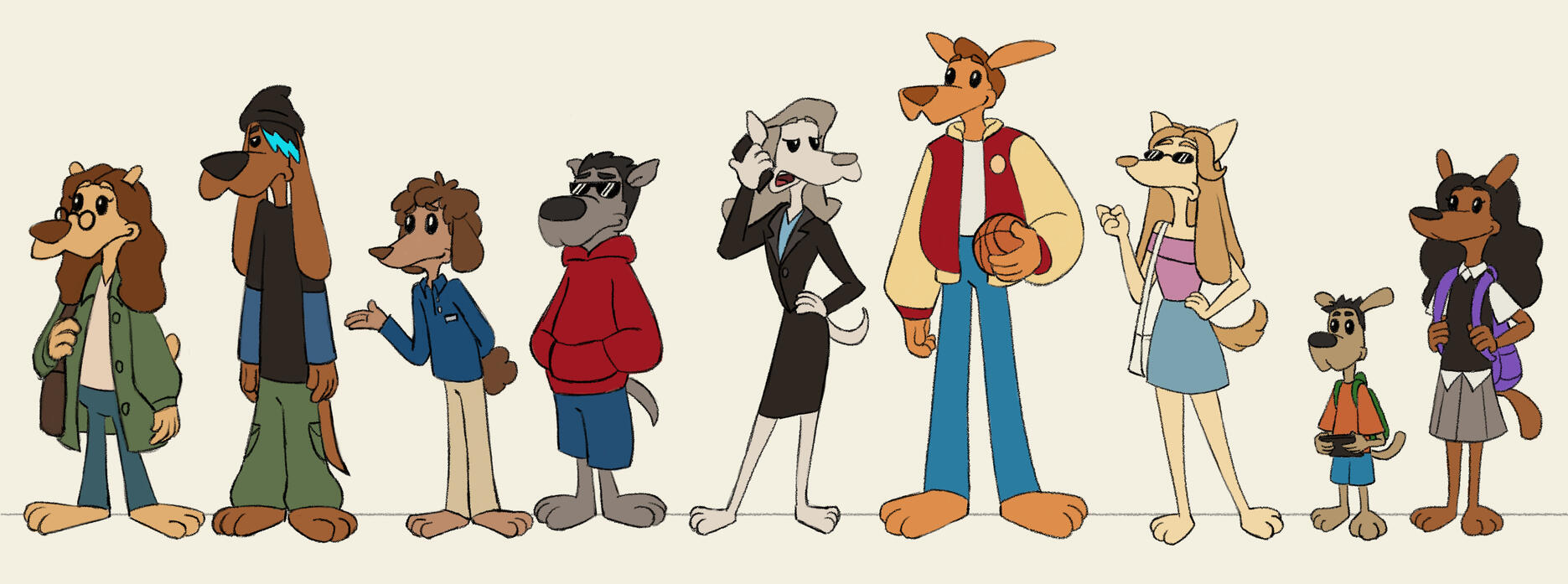 Crowd Character Design - Perra Vida Animación (2026)